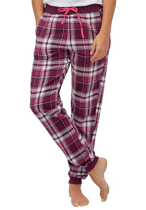 plus size flannel pajama pants|More.